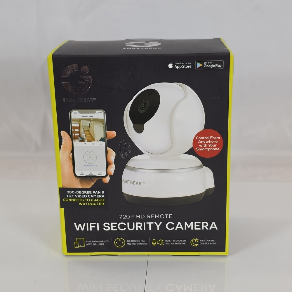 SmartGear STG-6581-KB 720P HD WiFi Security Camera 360 Pan Tilt Night Vision NOB